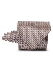 Andrew James Jedwabny krawat Mężczyźni beżowy, ONE SIZE. Brązowe krawaty i muchy męskie Andrew James, bez wzorów, z jedwabiu, eleganckie. Za 179.95 zł.