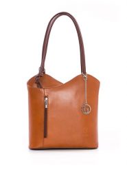 Lia Biassoni Skórzana torebka w kolorze jasnobrązowym - 28 x 55 x 9 cm rozmiar: onesize. Brązowe torebki klasyczne damskie Lia Biassoni, bez wzorów, z materiału, bez dodatków. Za 260.99 zł.