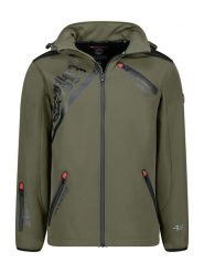 Canadian Peak Kurtka softshellowa "Twopaceak" w kolorze khaki rozmiar: L. Brązowe kurtki outdoor męskie Canadian Peak, l, bez wzorów, z materiału, bez kaptura. Za 208.99 zł.