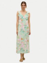 Vero Moda Sukienka letnia Josie 10324125 Zielony Regular Fit. Zielone sukienki damskie Vero Moda, na lato, m, bez wzorów, z wiskozy, bez kołnierzyka, bez ramiączek. Za 149.99 zł.