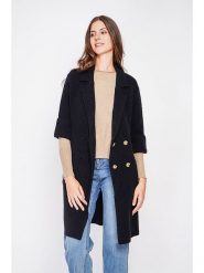 William de Faye Płaszcz przejściowy w kolorze czarnym rozmiar: 42. Czarne płaszcze damskie William De Faye, bez wzorów, klasyczne. Za 195.99 zł.