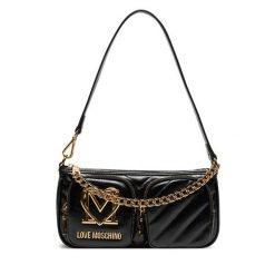 Torebka LOVE MOSCHINO. Czarne torebki klasyczne damskie Love Moschino, bez wzorów, bez dodatków. Za 459.99 zł.