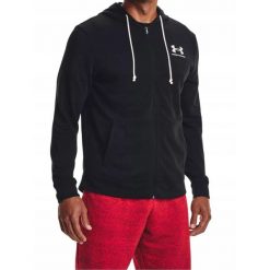 Bluza Męska Kangurka Under ArmourKaptur Zasuwana Czarna. Czarne bluzy bez kaptura męskie Under Armour, m. Za 199.00 zł.
