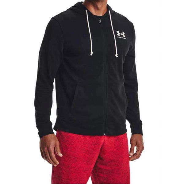 Bluza Męska Kangurka Under ArmourKaptur Zasuwana Czarna. Czarne bluzy bez kaptura męskie Under Armour, m. Za 199.00 zł.