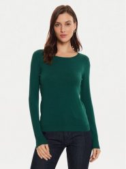 Tatuum Sweter Tessini T2417.090B Zielony Slim Fit. Zielone swetry klasyczne damskie Tatuum, xl, z wiskozy, bez kołnierzyka. Za 129.99 zł.