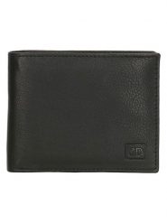 Beagles Skórzany portfel w kolorze czarnym - 11,5 x 9,5 x 2 cm rozmiar: onesize. Czarne portfele męskie Beagles, bez wzorów, z materiału. Za 39.99 zł.