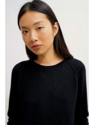 AUTHENTIC CASHMERE Kaszmirowy sweter "Etret" w kolorze czarnym rozmiar: L. Czarne swetry klasyczne damskie AUTHENTIC CASHMERE, l, z kaszmiru, bez kołnierzyka. Za 300.92 zł.