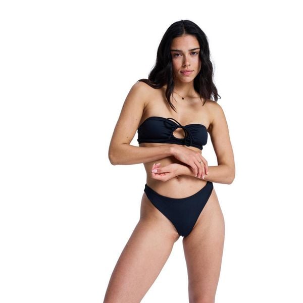 Dół bikini dla Kobiety SOLID ESSENTIALS Czarny. Szare bikini damskie Roxy, bez wzorów. Za 109.99 zł.