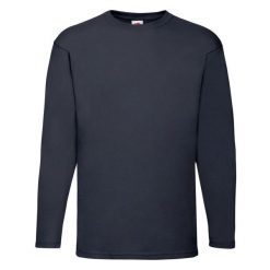 Koszulka Z Długim Rękawem Dla Dorosłych Unisex Valueweight. Niebieskie bluzki damskie Fruit of the Loom, m, bez wzorów, sportowe, bez kołnierzyka, bez ramiączek. Za 49.99 zł.