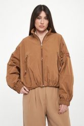 Kurtka damska bomberka ze stójką ERMANNO FIRENZE. Kurtki damskie Ermanno Firenze, bez wzorów, bez kaptura. Za 2,289.00 zł.