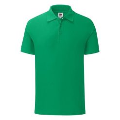 Koszulka Polo Męska Iconic. Zielone koszulki polo męskie Fruit of the Loom, m, bez wzorów, bez ramiączek. Za 57.99 zł.