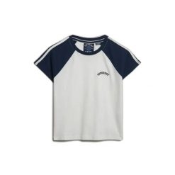 Koszulka damska Superdry Essential Logo Retro. Brązowe t-shirty damskie Superdry., l, bez wzorów, bez kołnierzyka. Za 133.15 zł.