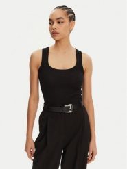 JACQUEMUS Top 241JS158-2032 Czarny Regular Fit. Czarne topy damskie JACQUEMUS, xs, bez wzorów, z bawełny, bez kołnierzyka. Za 669.99 zł.