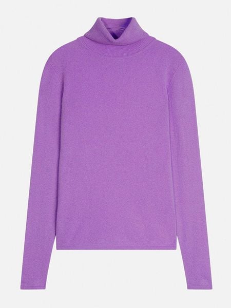 AUTHENTIC CASHMERE Kaszmirowy golf "Bise" w kolorze fioletowym rozmiar: M. Różowe golfy damskie AUTHENTIC CASHMERE, m, bez wzorów, z kaszmiru, bez ramiączek. Za 348.08 zł.