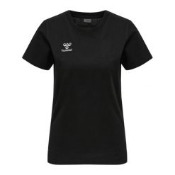 Damska bawełniana koszulka Hummel Move Grid. Czarne bluzki sportowe damskie HUMMEL, xl, bez wzorów, z bawełny, bez ramiączek. Za 150.00 zł.