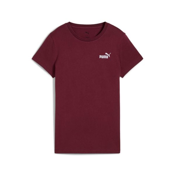 Koszulka damska Puma Small No. 1. Czerwone t-shirty damskie Puma, bez wzorów, bez kołnierzyka. Za 170.50 zł.