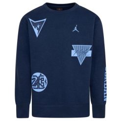 Bluza chłopięce nike sportswear niebieski. Niebieskie bluzy bez kaptura męskie Nike, l, z bawełny. Za 453.90 zł.