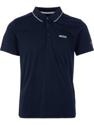 Regatta Funkcyjna koszulka polo "Maverick V" w kolorze granatowym rozmiar: S. Niebieskie koszulki polo męskie Regatta, s, bez wzorów, z materiału, bez ramiączek. Za 48.28 zł.