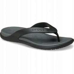 Japonki Dla Dorosłych Crocs Coast Flip. Czarne klapki i japonki męskie Crocs, z materiału. Za 139.99 zł.