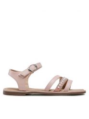 Nelli Blu Sandały CS2806-14 Różowy. Czerwone sandały dziewczęce Nelli Blu, ze skóry, bez zapięcia. Za 89.99 zł.