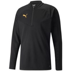 Bluza sportowa męska Puma individualFINAL 1/4 Zip Training. Czarne bluzy bez kaptura męskie Puma, bez wzorów, sportowe, bez kołnierzyka, bez ramiączek. Za 129.09 zł.