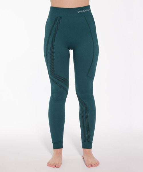 Spodnie damskie z wełną merino Brubeck THERMO WOOL by Pustelnik. Czerwone bielizna termoaktywna damska Brubeck, xl, bez wzorów, z dzianiny. Za 183.49 zł.
