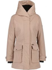 Didriksons Parka zimowa "Britt" w kolorze beżowym rozmiar: 44. Brązowe parki damskie Didriksons, na zimę, bez wzorów. Za 658.88 zł.