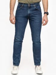 WRANGLER GREENSBORO MĘSKIE SPODNIE JEANSOWE THE LEGEND W15QP111L 112127013. Spodnie materiałowe męskie Wrangler, bez wzorów, z jeansu. Za 199.99 zł.