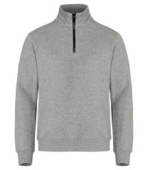 Clique Classic Half Zip bluza ½ zip męska, szary melanż. Szare bluzy bez kaptura męskie CLIQUE, m, z bawełny. Za 221.95 zł.