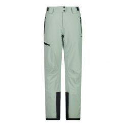 Spodnie narciarskie damskie CMP 34W3946. Zielone spodnie materiałowe damskie CMP, bez wzorów. Za 439.99 zł.