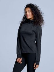 Bluza narciarska - Damskie - Arctic 2.0 - Czarny. Czarne bluzy z kapturem damskie POEDERBAAS, na zimę, l, z elastanu. Za 177.72 zł.