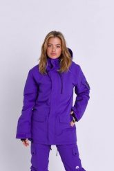 Kurtka narciarska i snowboardowa Yeh Girl - fioletowa. Fioletowe kurtki narciarskie i snowboardowe damskie OOSC, l, bez wzorów, z materiału, z kapturem, narciarskie. Za 1,710.99 zł.
