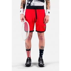 Spodenki tenisowe męskie Hydrogen Tech Shorts. Czerwone szorty męskie HYDROGEN, bez wzorów, sportowe. Za 320.00 zł.