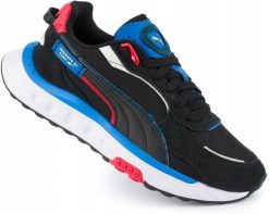 Męskie buty sportowe sneakersy PUMA WILD RIDER. Czarne buty sportowe na co dzień męskie Puma, z materiału, bez zapięcia, trekkingowe. Za 229.00 zł.