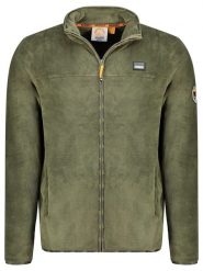 Geographical Norway Kurtka polarowa "Timple" w kolorze khaki rozmiar: S. Brązowe kurtki męskie Geographical Norway, s, bez wzorów, z polaru, bez kaptura. Za 78.47 zł.