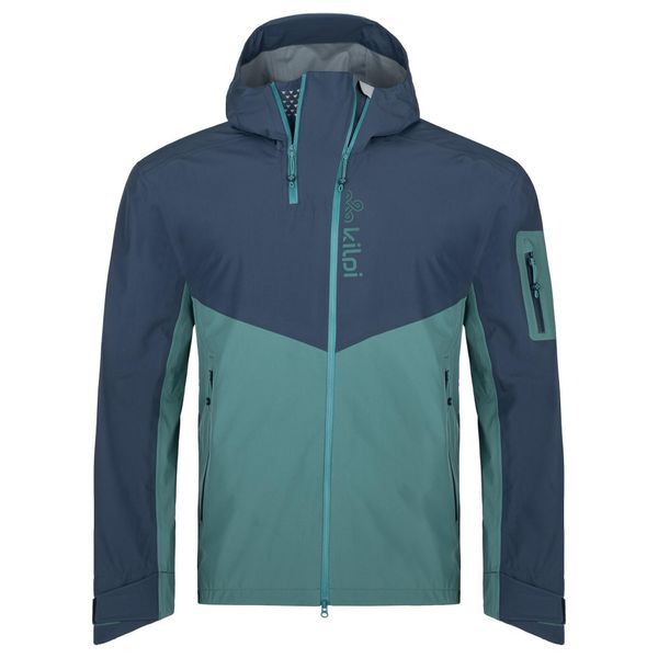 Męska kurtka outdoorowa Kilpi METRIX-M. Niebieskie kurtki męskie Kilpi, m, bez wzorów, bez kaptura. Za 835.17 zł.