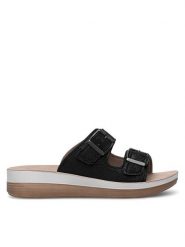 Inblu Klapki FT020400 Czarny. Czarne klapki damskie Inblu, bez wzorów, z syntetyku, bez obcasa. Za 71.99 zł.