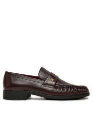 Tommy Hilfiger Lordsy Loafer Soft Nappa Pleated Toe FW0FW08362 Bordowy. Czerwone mokasyny damskie Tommy Hilfiger, ze skóry. Za 419.99 zł.