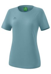 Koszulka damska Erima Teamsport. Niebieskie bluzki sportowe damskie Erima, z bawełny, bez kołnierzyka, bez ramiączek. Za 99.50 zł.