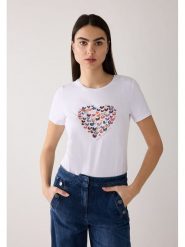 More & More Koszulka w kolorze białym rozmiar: 40. Białe t-shirty damskie MORE & MORE, bez wzorów, bez kołnierzyka. Za 109.78 zł.