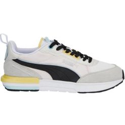 Buty Puma R22 383462 17 szare. Szare buty sportowe na co dzień damskie bez wzorów, z gumy. Za 362.46 zł.