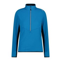 Damska bluza rozpinana do połowy CMP. Niebieskie bluzy bez kaptura damskie CMP. Za 301.55 zł.