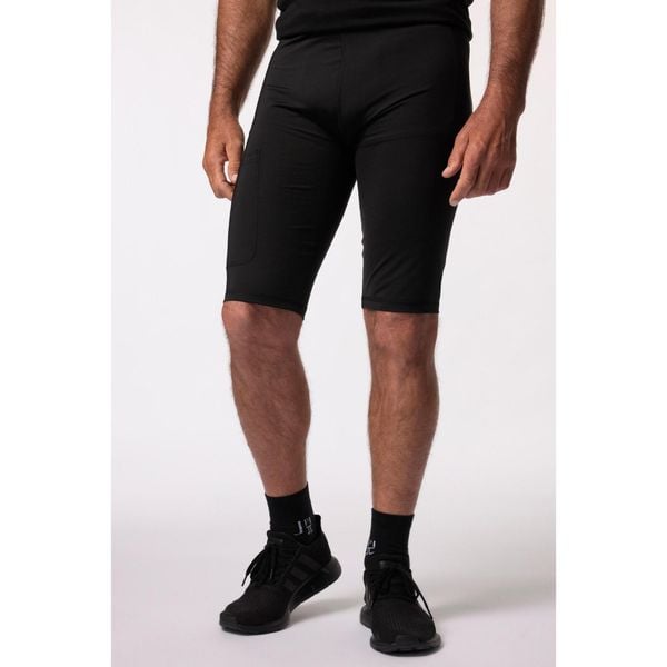 Męskie Legginsy sportowe FLEXNAMIC® fitness kieszeń na smartfon. Czarne spodnie sportowe męskie JAY-PI, m, z elastanu, na fitness i siłownię. Za 179.99 zł.