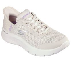 Buty sportowe Skechers Go Walk Flex Grand. Białe buty sportowe na co dzień damskie Skechers, bez wzorów, z materiału. Za 299.99 zł.