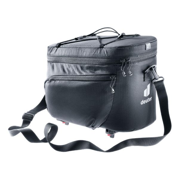 Torba na bagażnik rowerowy Deuter Rack Bag 10 KF. Czarne torebki klasyczne damskie Deuter, bez wzorów, bez dodatków. Za 361.99 zł.