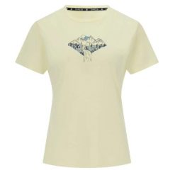 T-shirt damski Dare 2B Tranquility III. Żółte t-shirty damskie Dare 2b, bez wzorów, z bawełny, bez kołnierzyka. Za 125.99 zł.