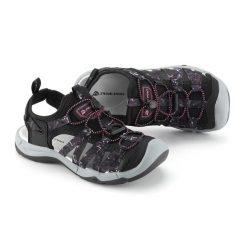 Sandały damskie turystyczne z zakrytym noskiem Alpine Pro Korema. Czarne sandały damskie Alpine Pro, bez wzorów, bez obcasa. Za 299.00 zł.