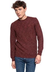 MĘSKI SWETER MUSTANG Muline Jumper GARNET 1006554 7146. Czerwone swetry męskie Mustang, m, bez wzorów, bez kołnierzyka. Za 139.99 zł.