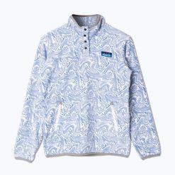Bluza polarowa damska KAVU Cavanaugh. Niebieskie bluzy bez kaptura damskie KAVU, z polaru. Za 329.99 zł.