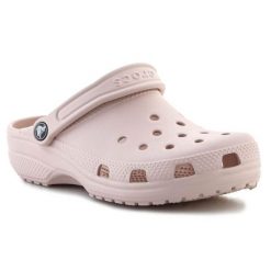 Klapki Crocs Classic Clog W 10001-6UR różowe. Czerwone klapki damskie bez wzorów, bez obcasa. Za 360.01 zł.